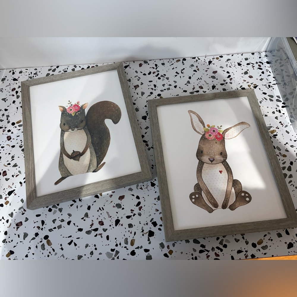 Woodland Animal Framed Art Set